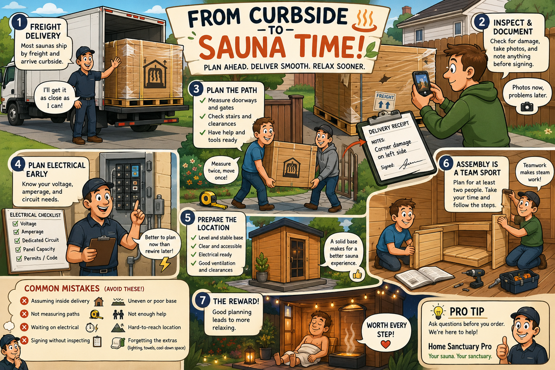 Sauna Delivery and Assembly Guide