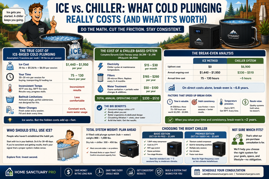 Cold Plunge: Chiller vs. Ice Costs
