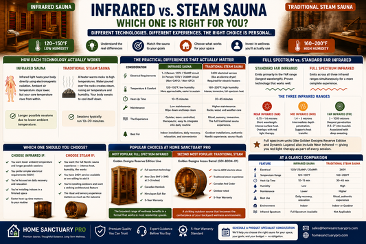 Infrared vs. Traditional Steam Sauna