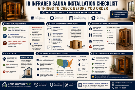Infrared Sauna Pre-Installation Guide