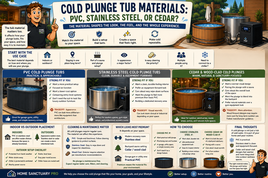 Cold Plunge Tub Materials Guide