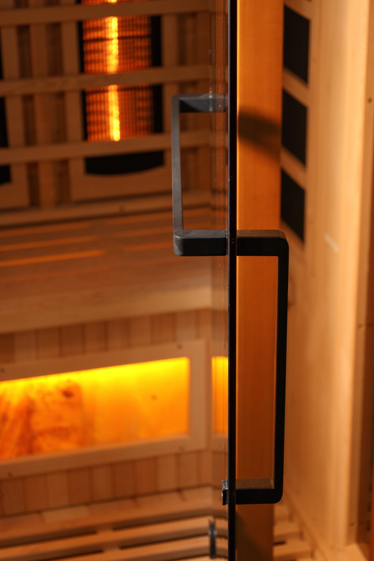Golden Designs "Reserve Edition" 3-Person Corner Full Spectrum Infrared Sauna with Himalayan Salt Bar | GDI-8035-03
