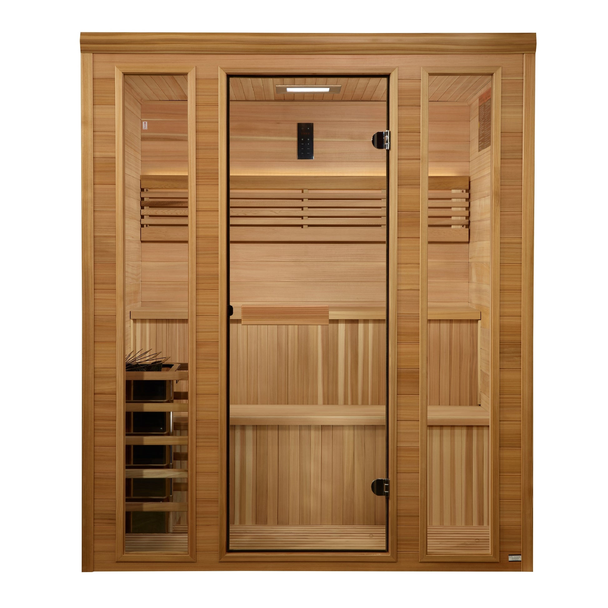 Golden Designs "Engelberg" 6-Person Traditional Steam Sauna - Pacific Cedar | GDI-7060-01