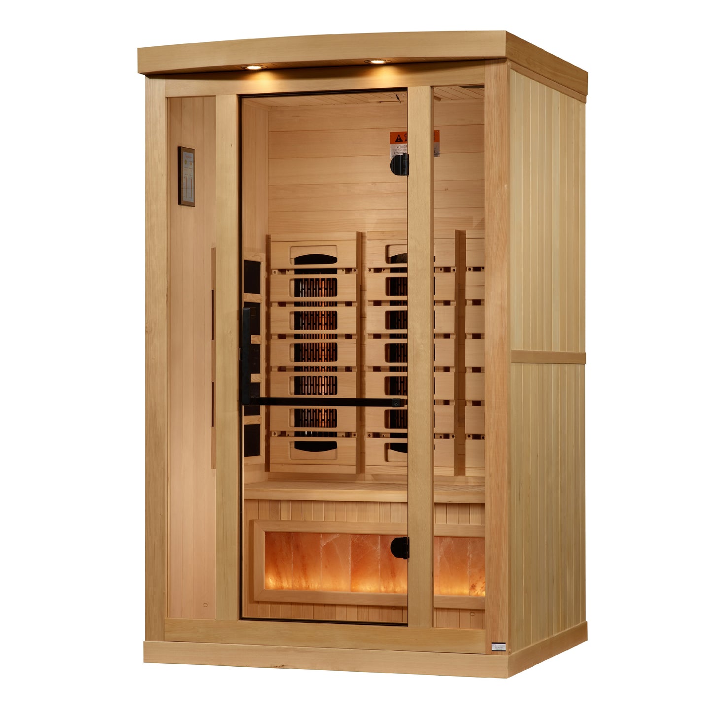 Golden Designs "Reserve Edition" 2-Person Full Spectrum Infrared Sauna with Himalayan Salt Bar | GDI-8020-03