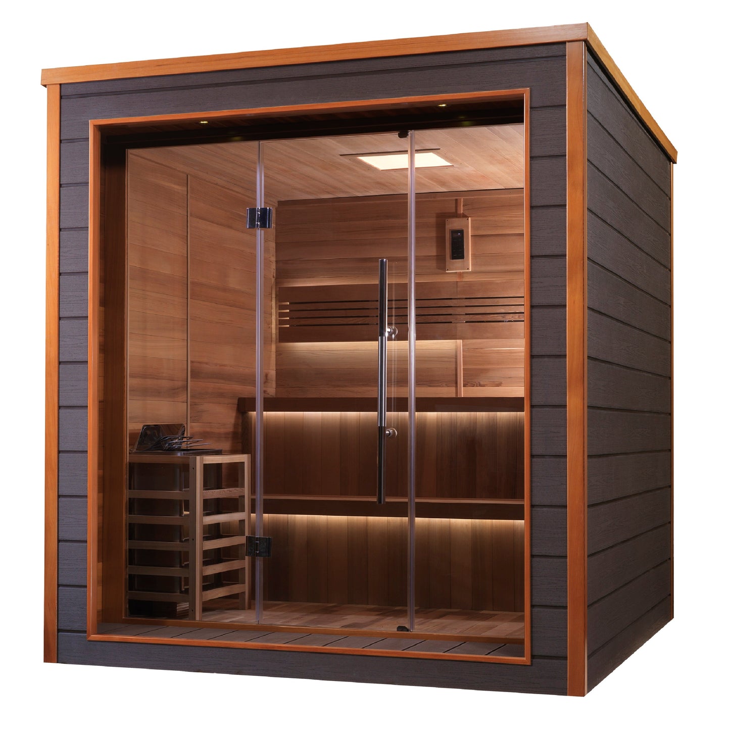 Bergen 6-Person Outdoor-Indoor Traditional Sauna