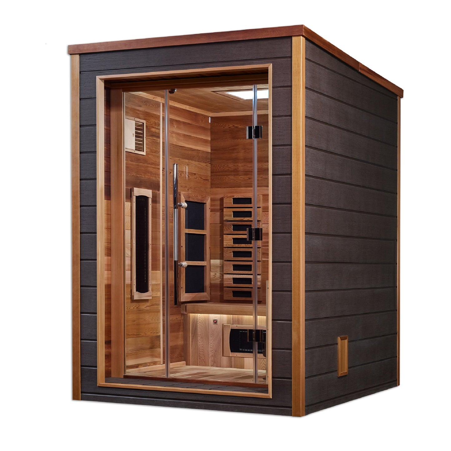 Nora 2-Person Outdoor-Indoor PureTech Hybrid Full Spectrum Sauna
