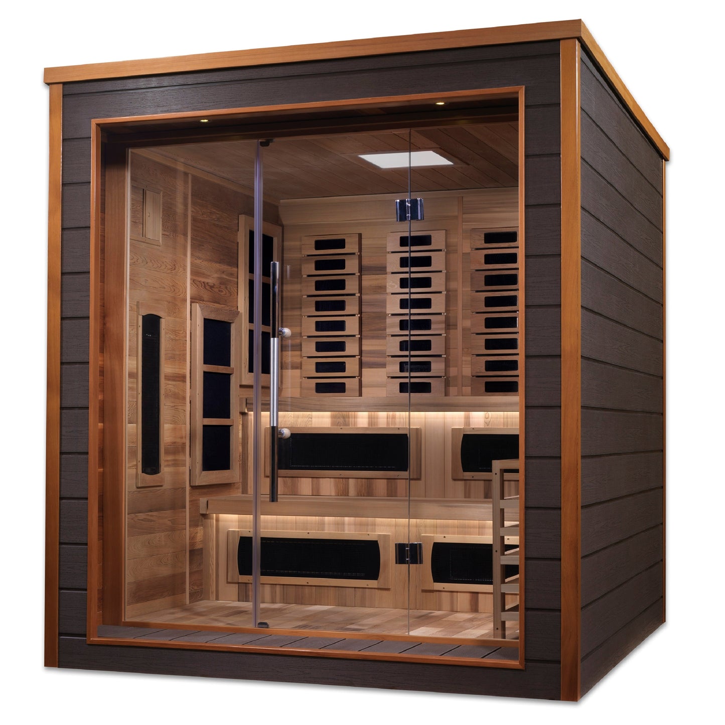 Karlstad 6-Person Outdoor-Indoor PureTech Hybrid Full Spectrum Sauna