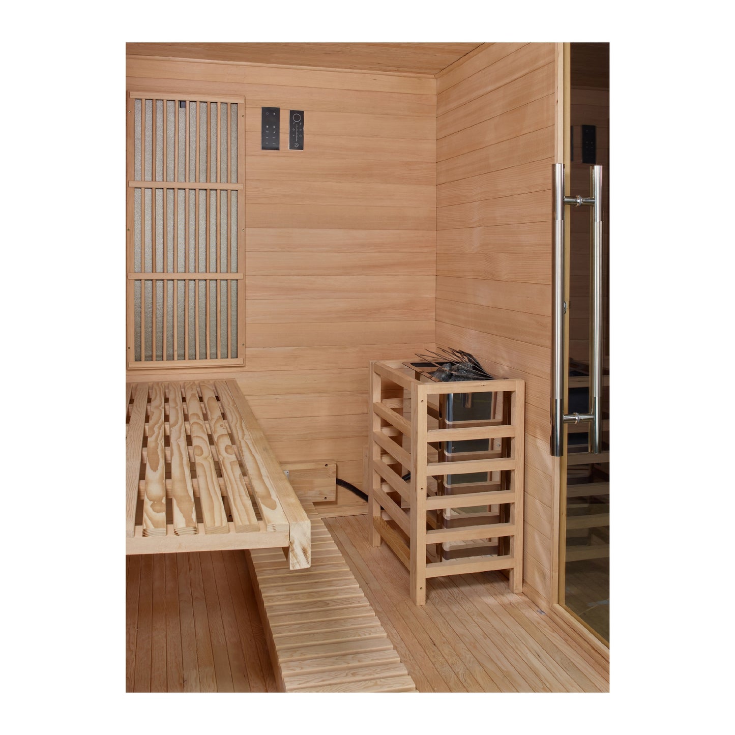 Golden Designs "Soria" 3-Person Indoor Hybrid Sauna | GDI-8330-01