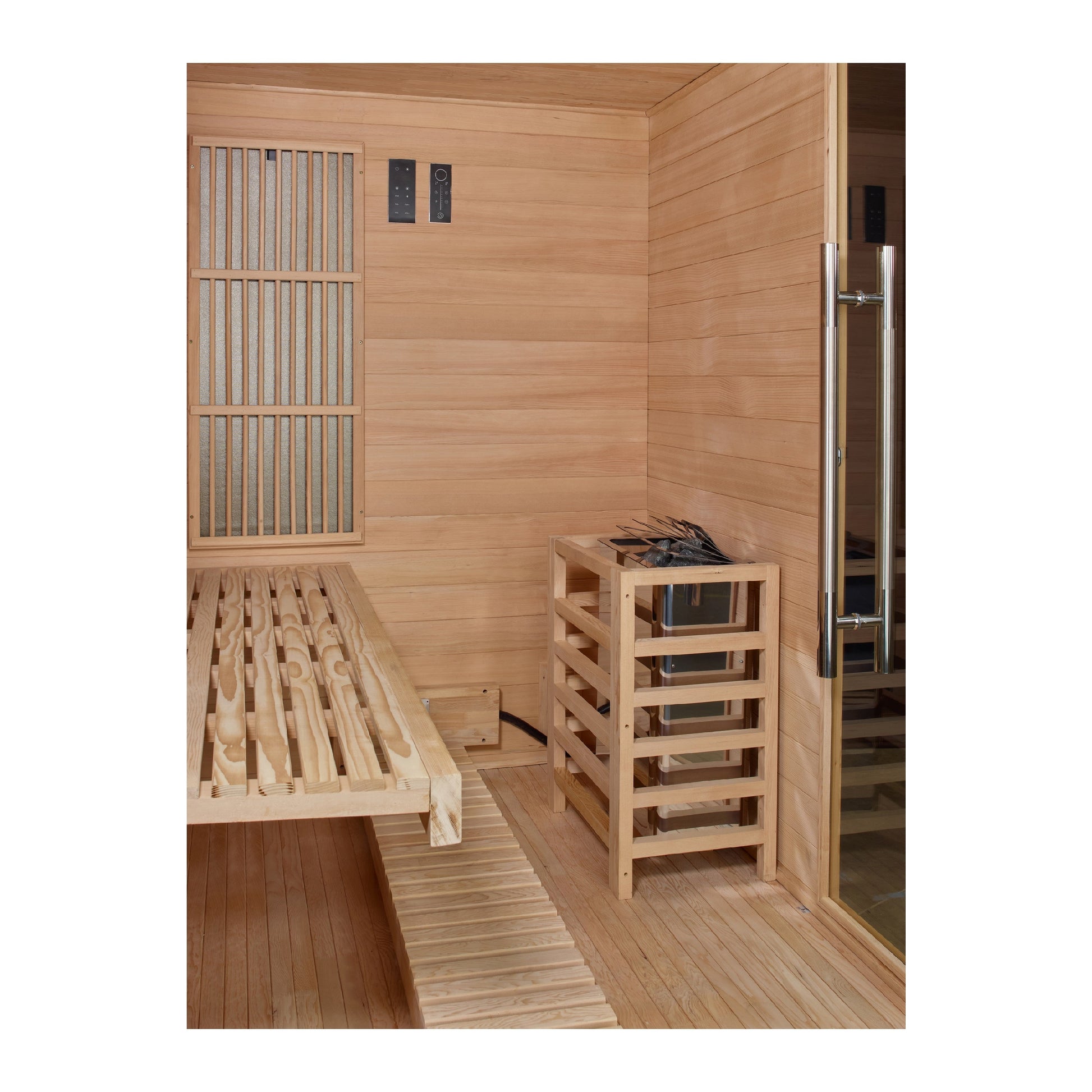 Golden Designs "Soria" 3-Person Indoor Hybrid Sauna | GDI-8330-01