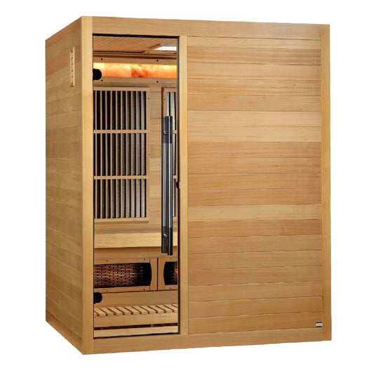 Golden Designs "Soria" 3-Person Indoor Hybrid Sauna | GDI-8330-01