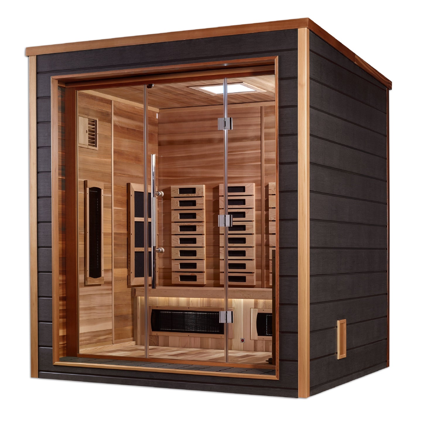 Visby 3-Person Outdoor-Indoor PureTech Hybrid Full Spectrum Sauna