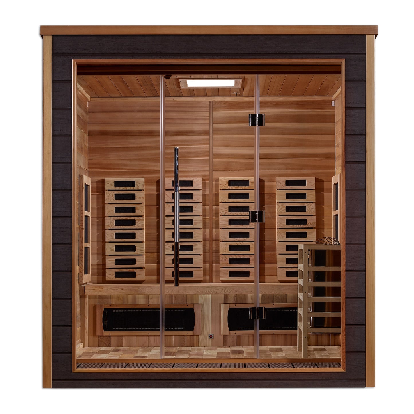 Visby 3-Person Outdoor-Indoor PureTech Hybrid Full Spectrum Sauna