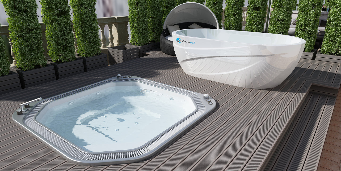 DreamPod Fiberglass Ice Bath with Chiller