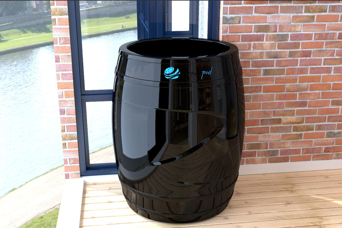 DreamPod Fiberglass Cold Plunge Barrel with Chiller