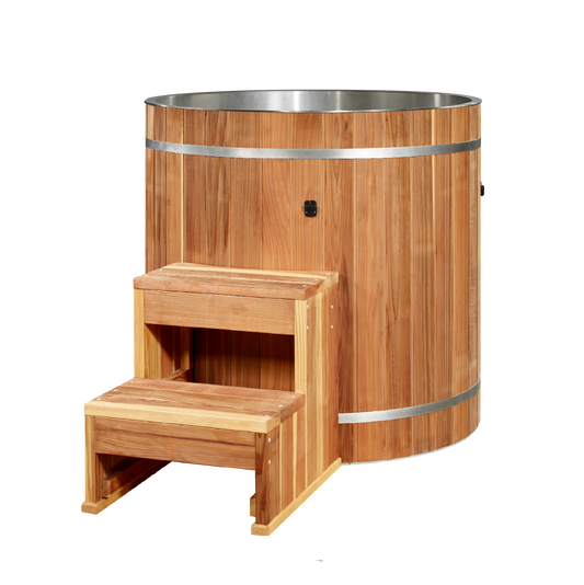 Dynamic Cold Therapy Barrel 304 Stainless Steel Cold Plunge | DCT-B-042-SSPC-34